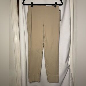 NWT Charter Club Sedona Dust Light Taupe/Tan Skinny Leg Ankle Pull Pants Size 4P